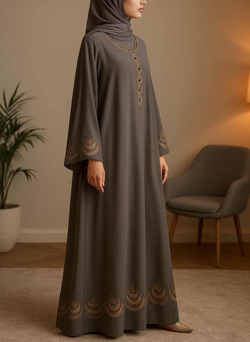 Mexi Chand Bazo Karhai Abaya – DMCC Regular Fit ARS-211