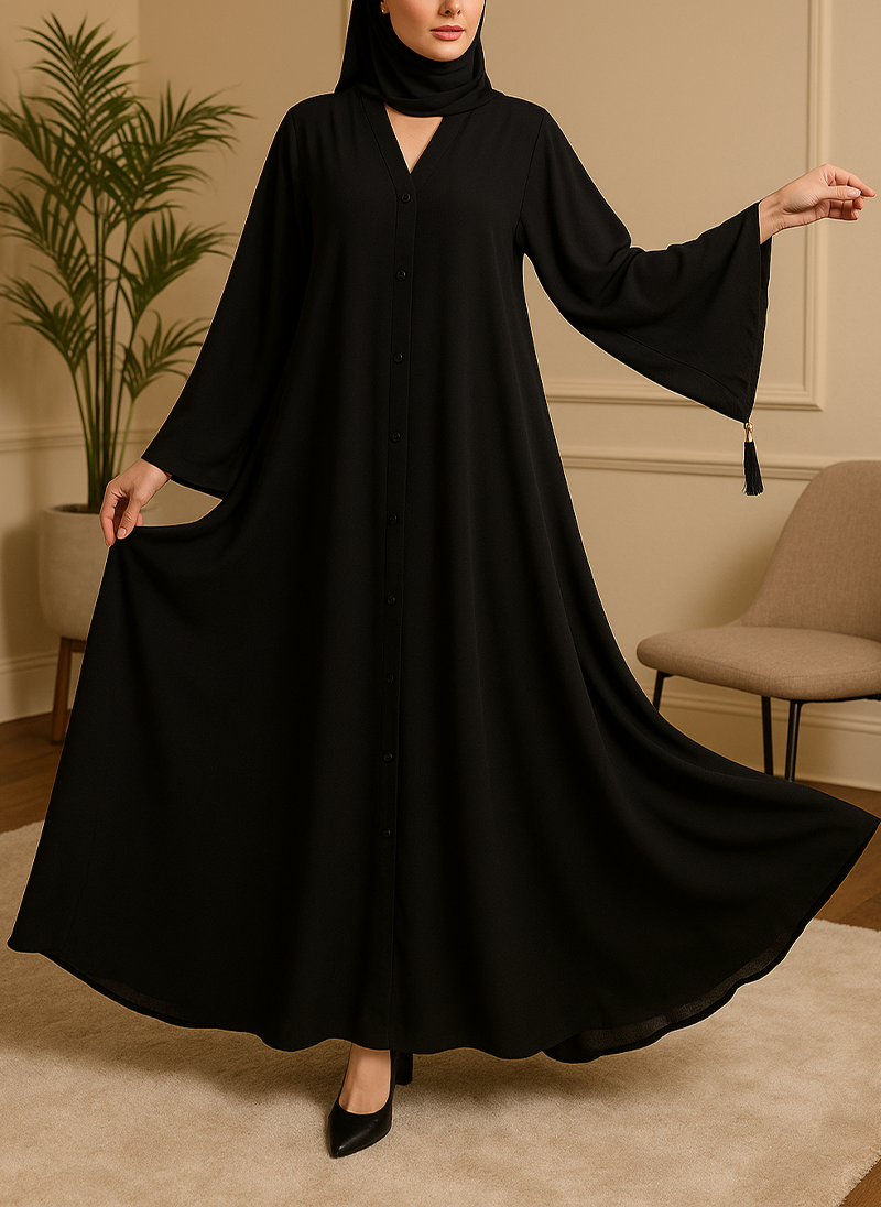 Open Tail Sada Abaya – Flaper Bazo Style ΖΗ-187