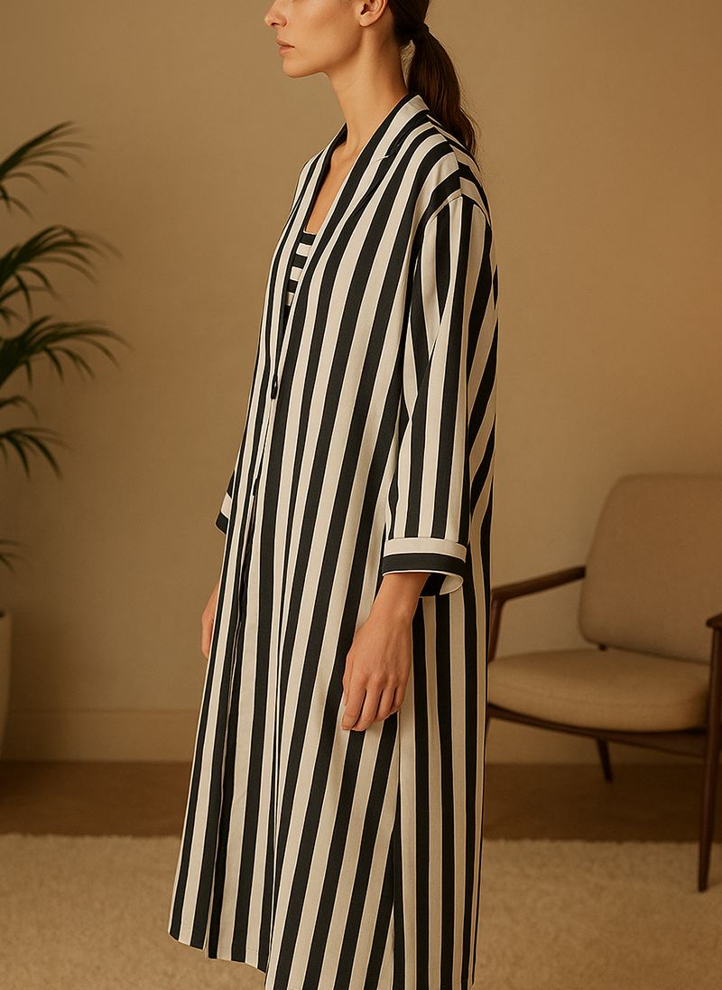 Open Tail Single Print Abaya – SUP Fabric FRO-5