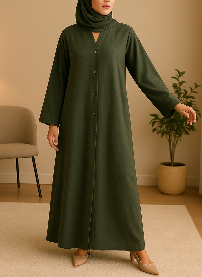 Open Sada Zoom Abaya – Regular Fit ZH-189