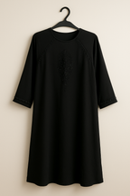 Zipper Pearl Line Abaya – Mor Bachkana (Regular Fit) AMI-13