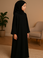 Zipper Pearl Line Abaya – Mor Bachkana (Regular Fit) AMI-13