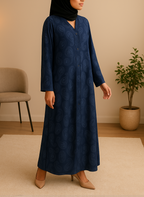 Open Tail Nida Print Abaya – SUP Fabric (3 Colors) ZH-187